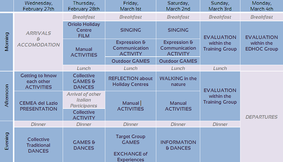 Training Course Content Calendar Cemea_eu